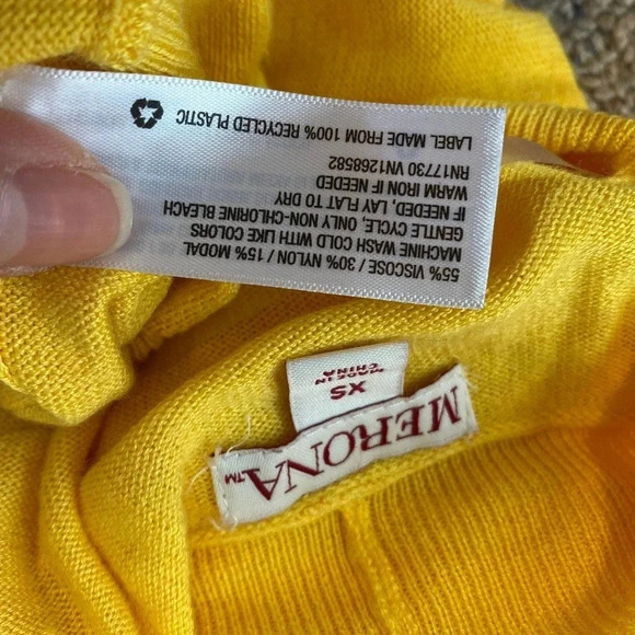 Merona Soft Cozy Comfortable Viscose Nylon Modal Cardigan Women Size XS - Picture 4 of 4